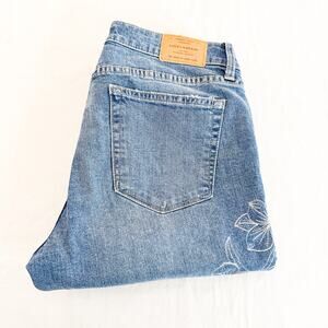 Lucky Brand Lolita Skinny Embroidered Ankle Denim Jeans Size 6 / 28